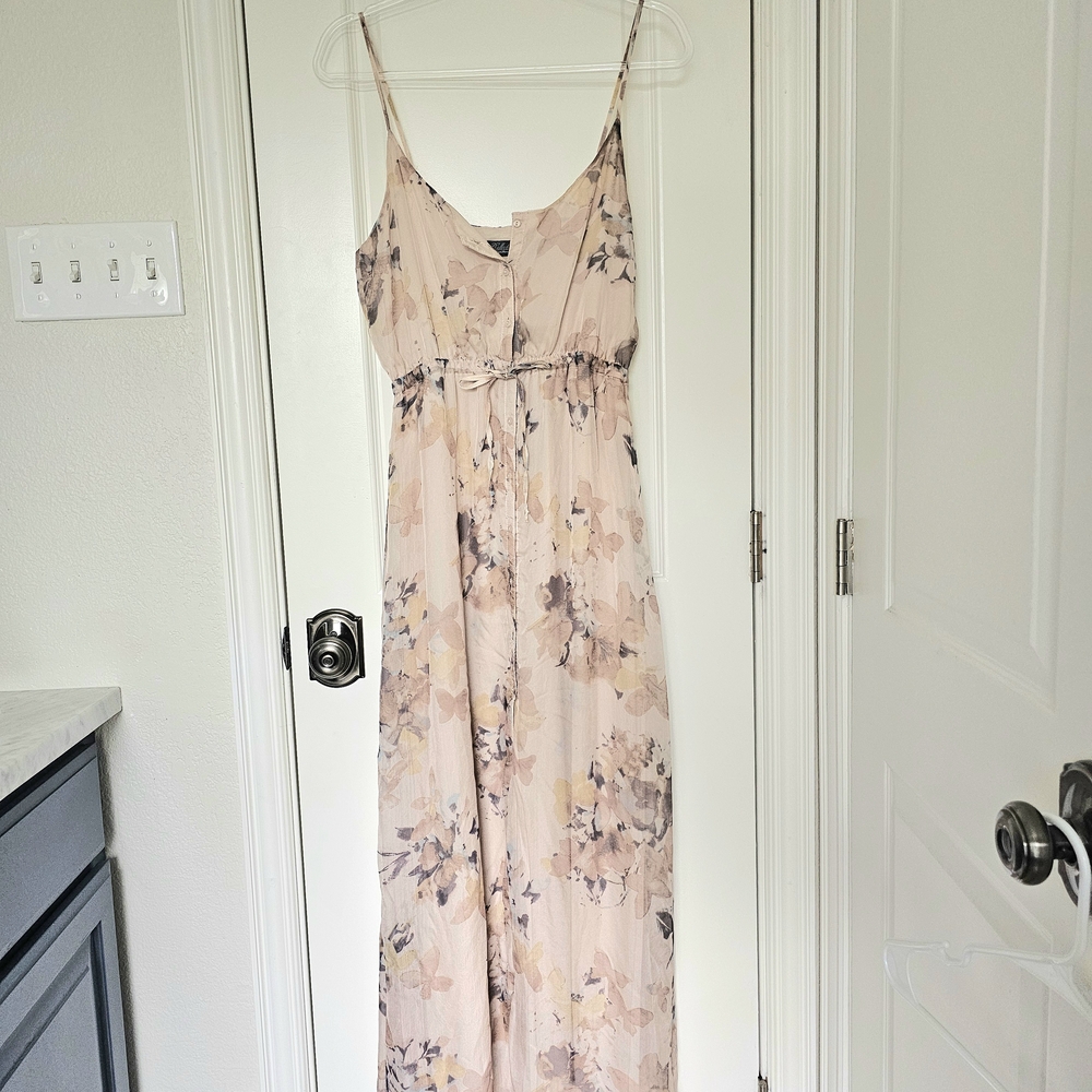 Costa Blanca Pink Spaghetti Strap Maxi Dress